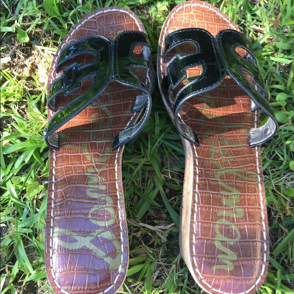 Sam Edelman Sandal Regis Wedges Cork Heel SZ 8